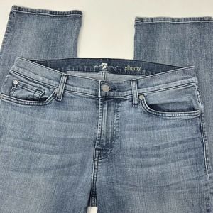 7 Seven For all Mankind Jeans Slimmy Mens 33 X 33 Medium Wash Stretch
